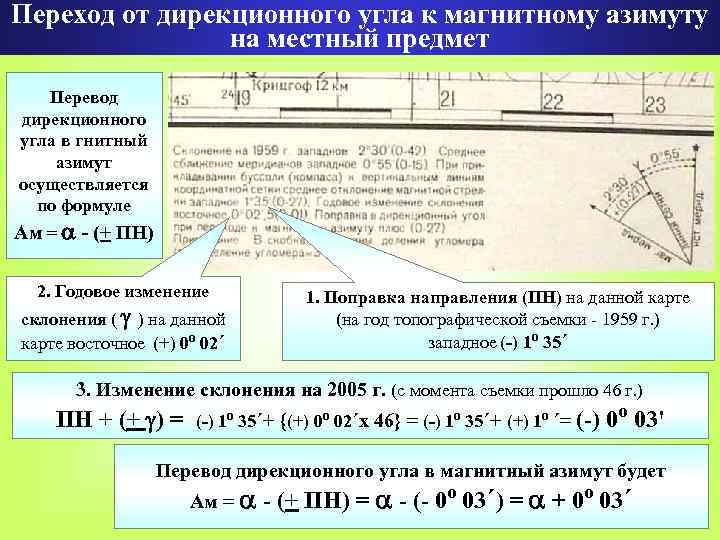 Дирекционный угол 2 1