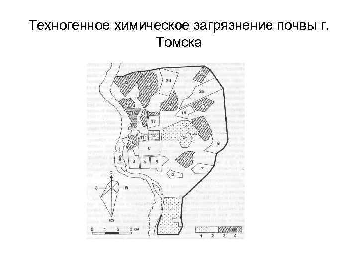 Техногенное химическое загрязнение почвы г.    Томска 
