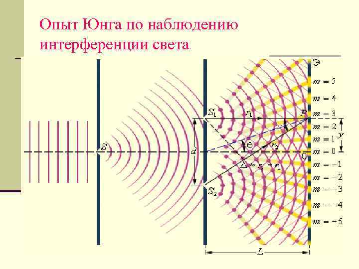 Опыт Юнга по наблюдению интерференции света 