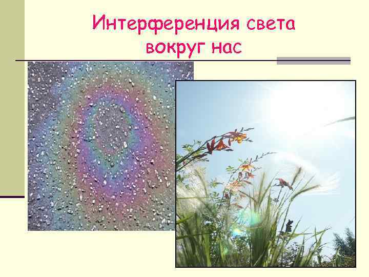 Интерференция света вокруг нас 
