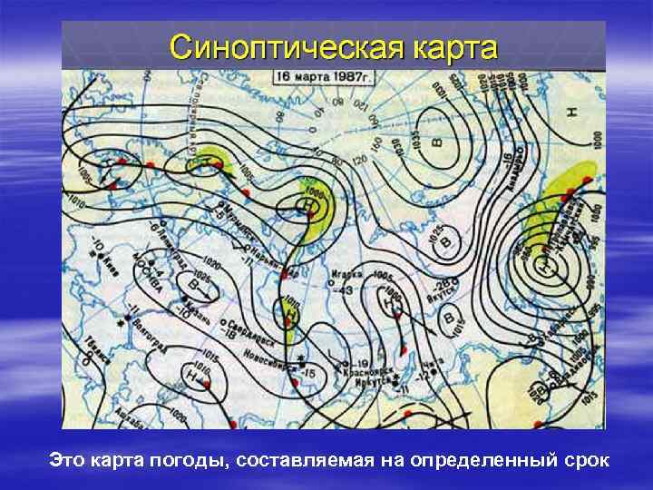 Карта погоды символы