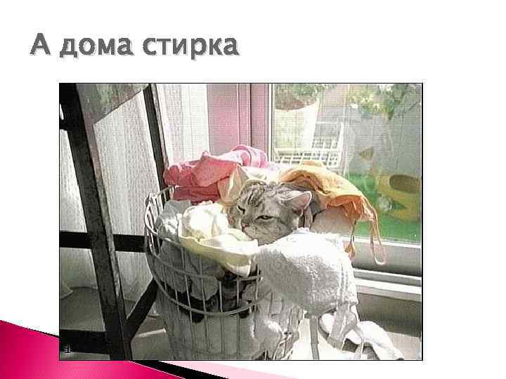 А дома стирка 