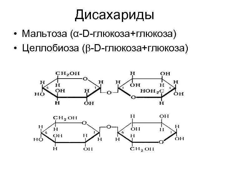 Сахароза мальтоза целлобиоза