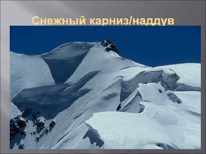 Снежный карниз/наддув 