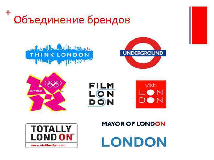 + Объединение брендов 