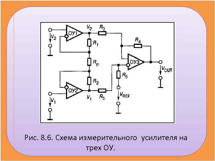 Схема измерительного усилителя