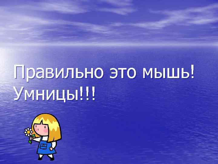 Правильно это мышь! Умницы!!! 