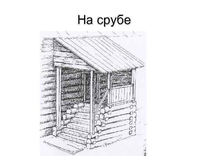 На срубе 