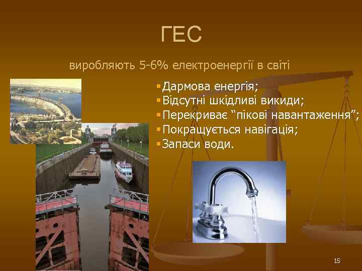     ГЕС виробляють 5 6% електроенергії в світі   