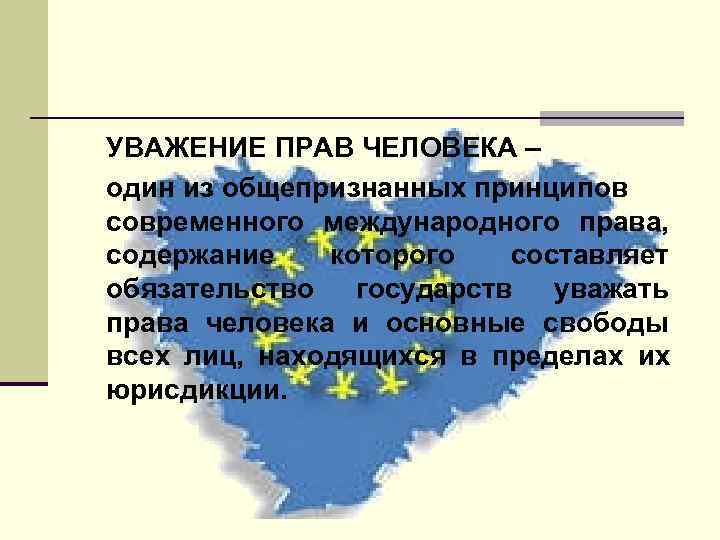 Принцип уважения прав человека и основных свобод презентация