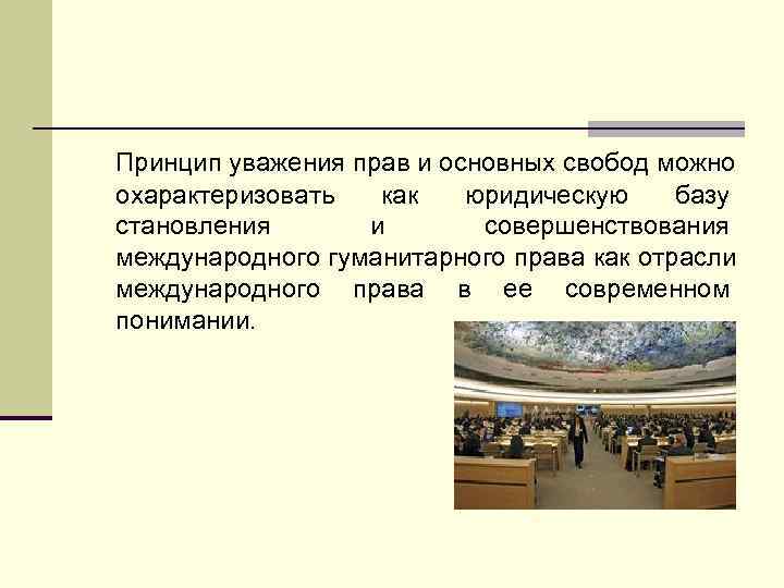 Принцип уважения прав человека и основных свобод презентация