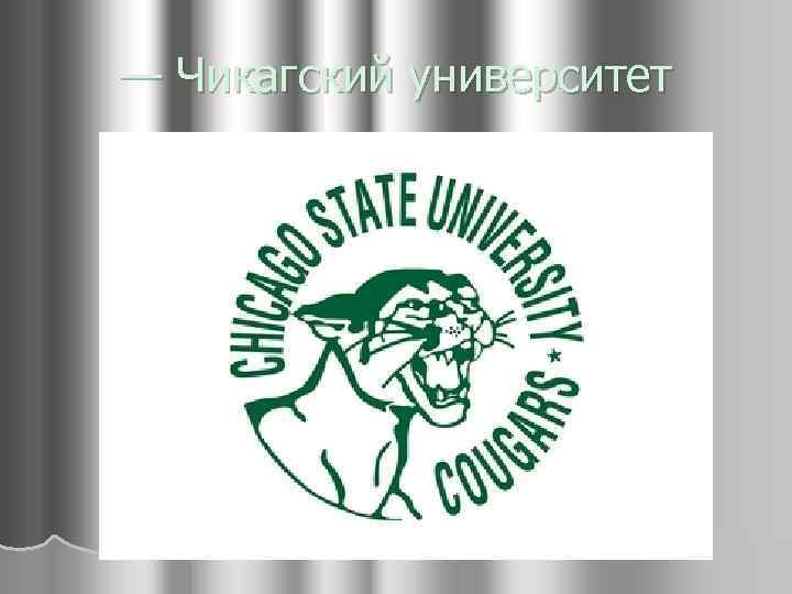 — Чикагский университет 
