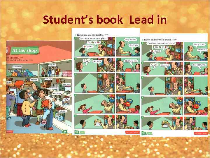 Student’s book Lead in 