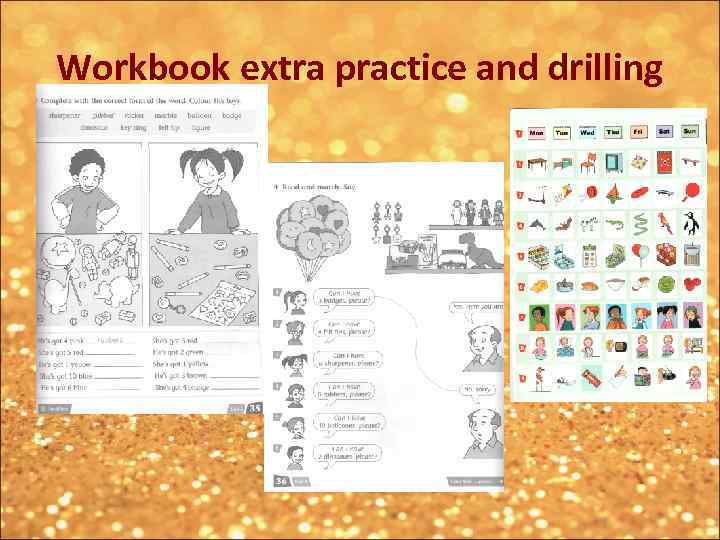 Workbook extra practice and drilling 