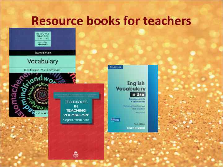 Resource books for teachers 