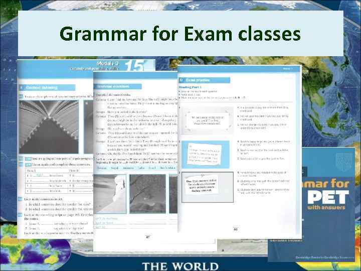 Grammar for Exam classes 
