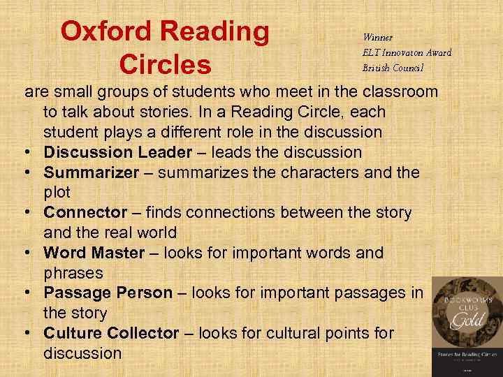   Oxford Reading     Winner     ELT