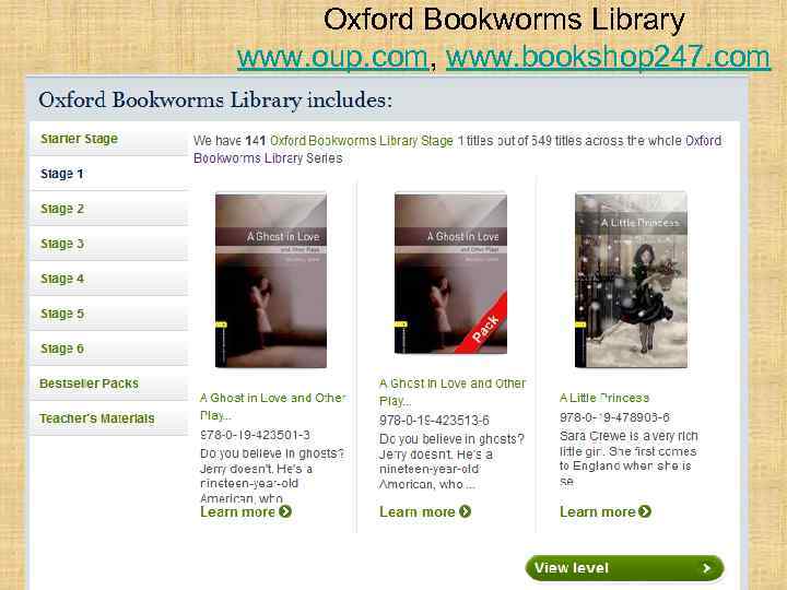  Oxford Bookworms Library www. oup. com, www. bookshop 247. com 