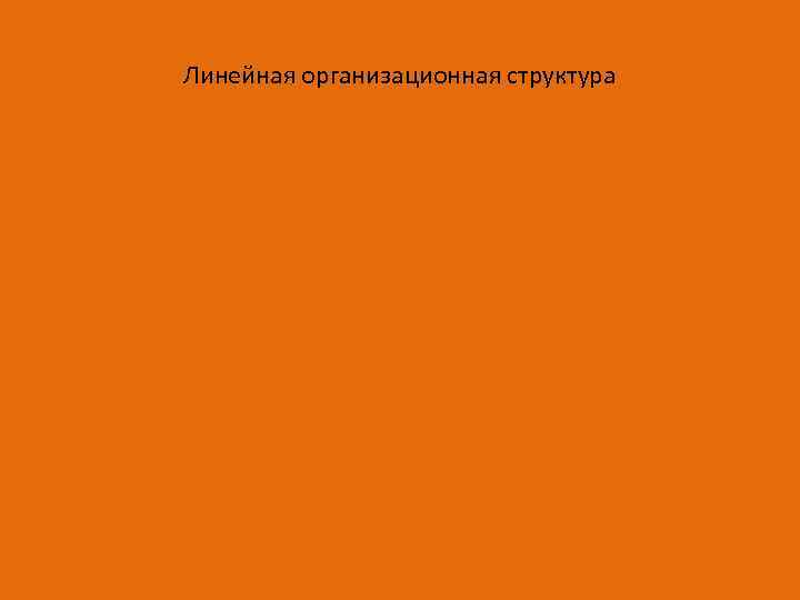 Линейная организационная структура 