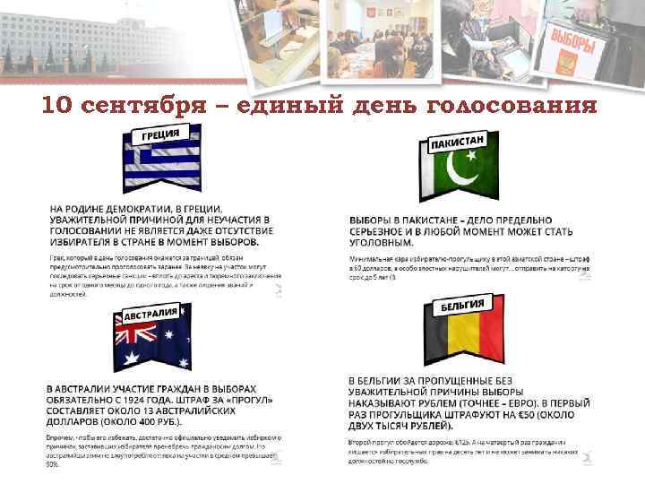 10 сентября – единый день голосования 
