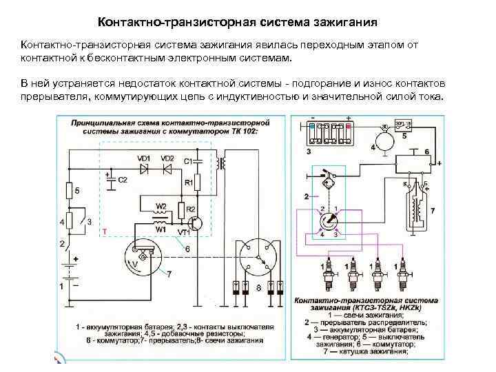 Контактно транзисторные схемы. Контактно-транзисторная система зажигания схема. Транзисторный коммутатор схема. Привести схему системы контактно-транзисторного зажигания. Транзистор контактной системы зажигания.