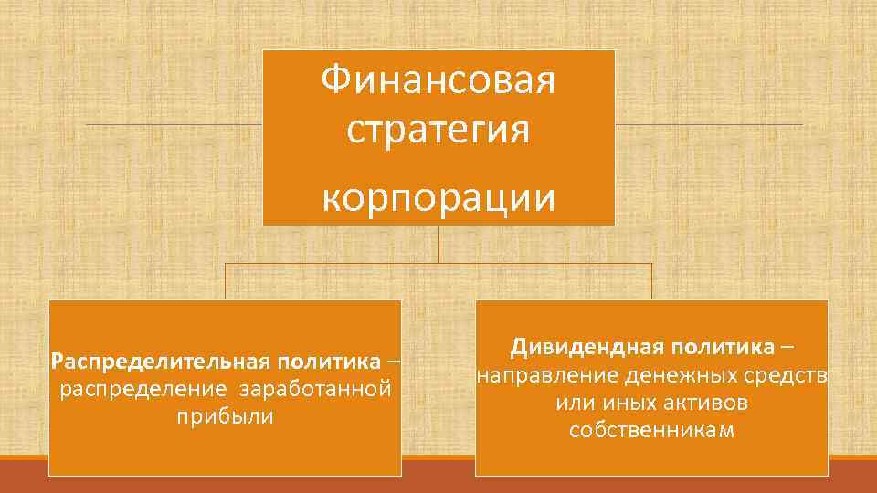      Финансовая    стратегия    