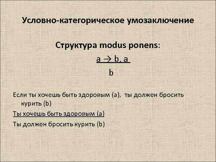 Умозаключение примеры