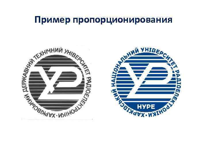 Пример пропорционирования Пример пропорционирования