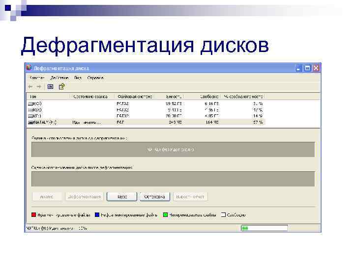 Дефрагментация дисков 