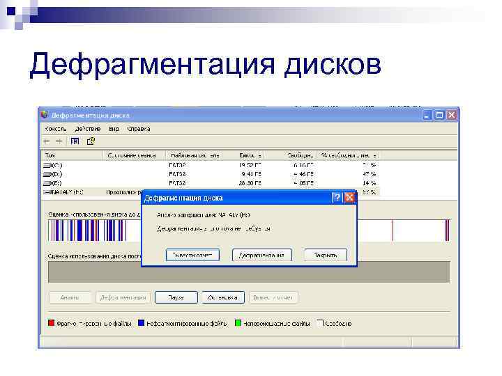Дефрагментация дисков 