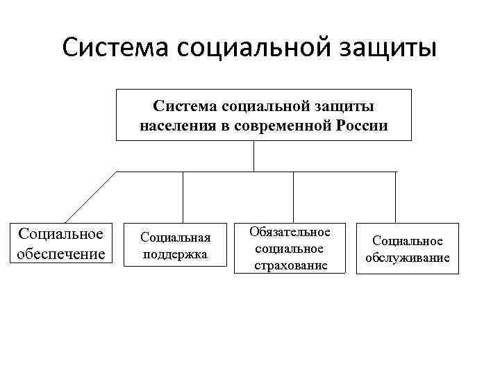 Система социальной защиты схема