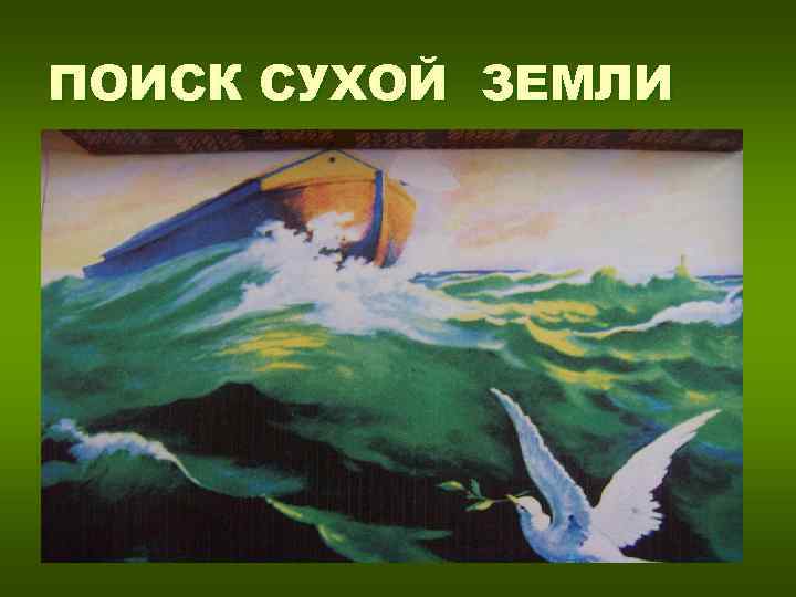 ПОИСК СУХОЙ ЗЕМЛИ 