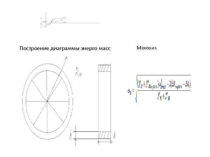Построение диаграммы энерго масс  Маховик 