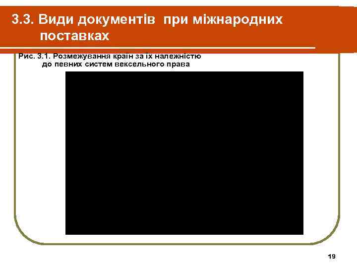 3. 3. Види документів при міжнародних поставках Рис. 3. 1. Розмежування країн за їх