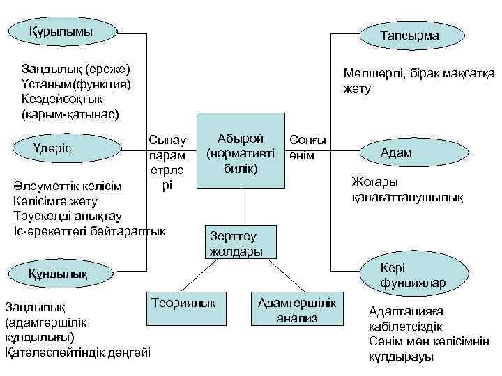   Құрылымы     Тапсырма  Заңдылық (ереже)   