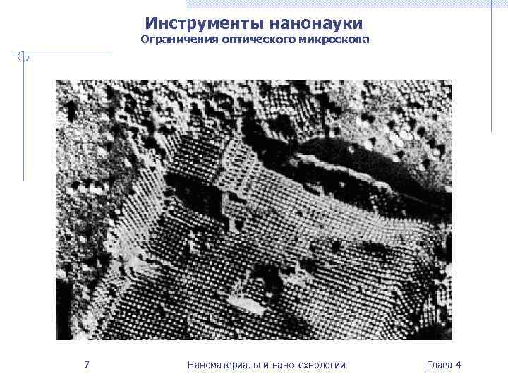   Инструменты нанонауки Ограничения оптического микроскопа 7   Наноматериалы и нанотехнологии 
