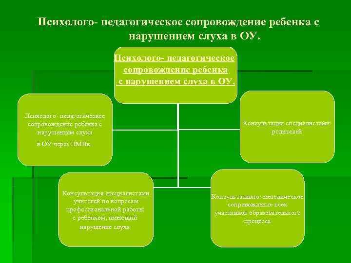 Образовательный маршрут ребенка с нарушением слуха