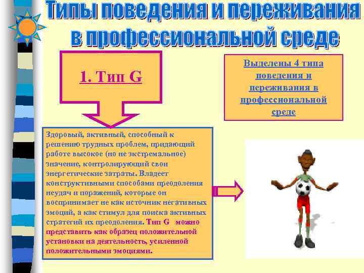     Выделены 4 типа   1. Тип G  