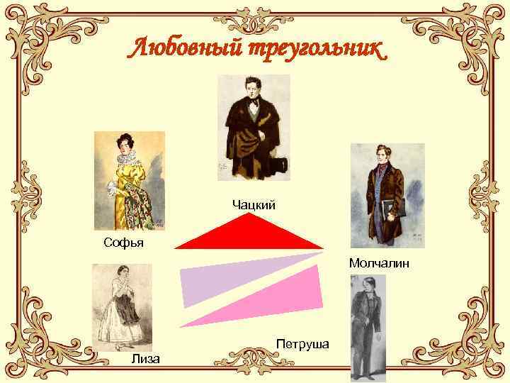   Любовный треугольник    Чацкий Софья     