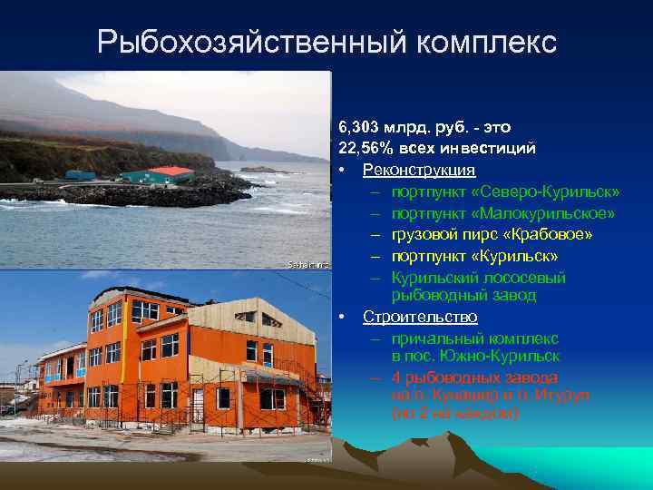 Рыбохозяйственный комплекс 6, 303 млрд. руб. - это 22, Рыбохозяйственный комплекс 6, 303 млрд. руб. - это 22,