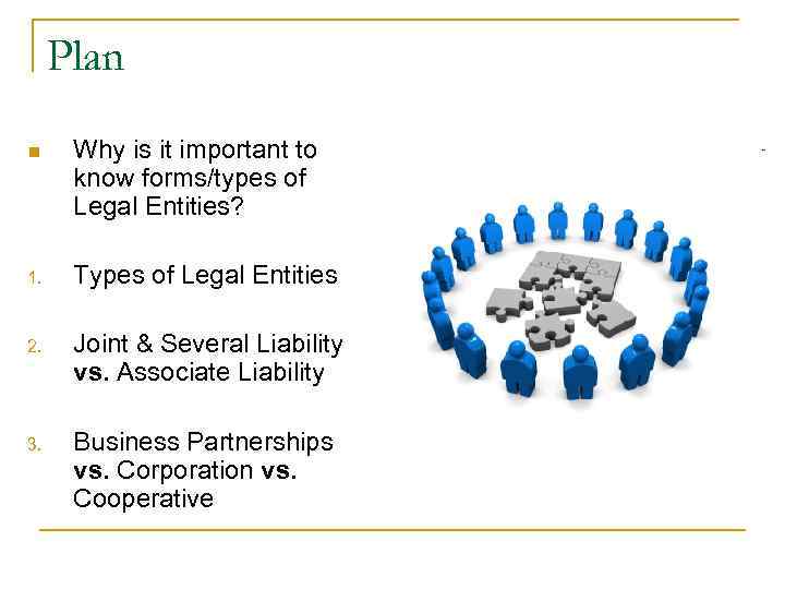 Plan n Why is it important to know forms/types of Legal Plan n Why is it important to know forms/types of Legal