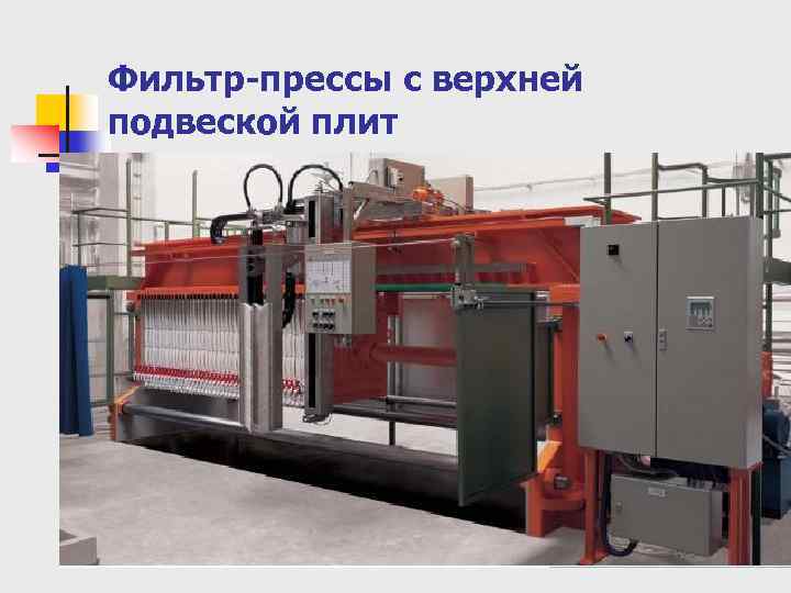 Фильтр-прессы с верхней подвеской плит 
