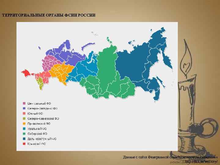    ТЕРРИТОРИАЛЬНЫЕ ОРГАНЫ ФСИН РОССИИ       Данные