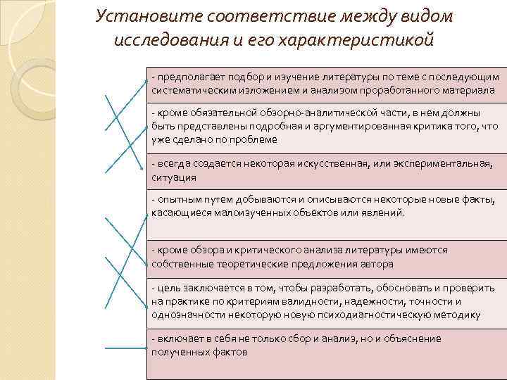 Понятие образцов для исследования и виды образцов