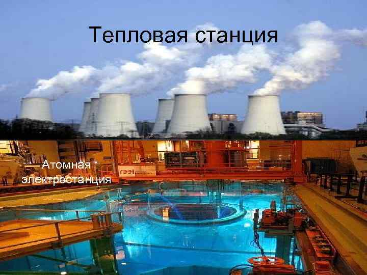 Тепловая станция Атомная электростанция 