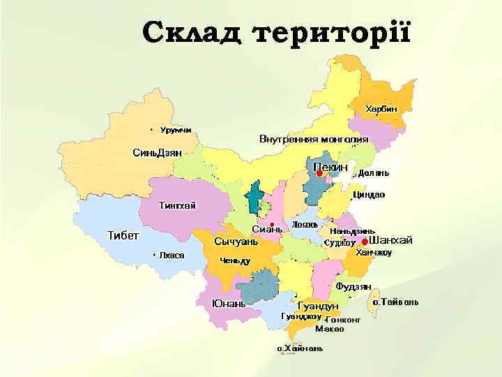 Склад території 