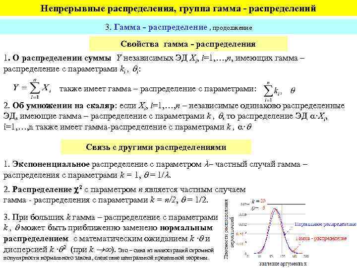 Непрерывное распределение