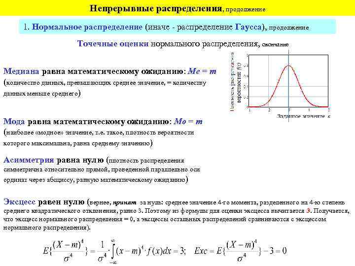 Распределение х