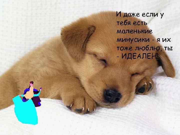 И даже если у тебя есть маленькие минусики - я их тоже люблю, ты