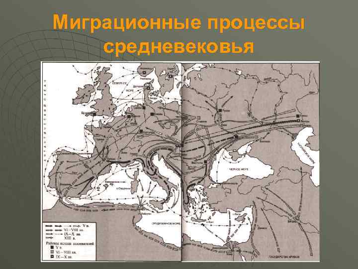Миграционные процессы средневековья 